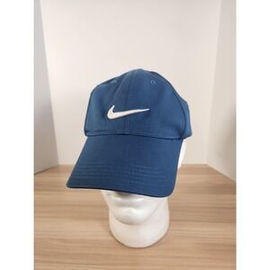Nike Hat Cap Strap Back Blue Lightweight Swoosh One Size Adjustable‎ Golf